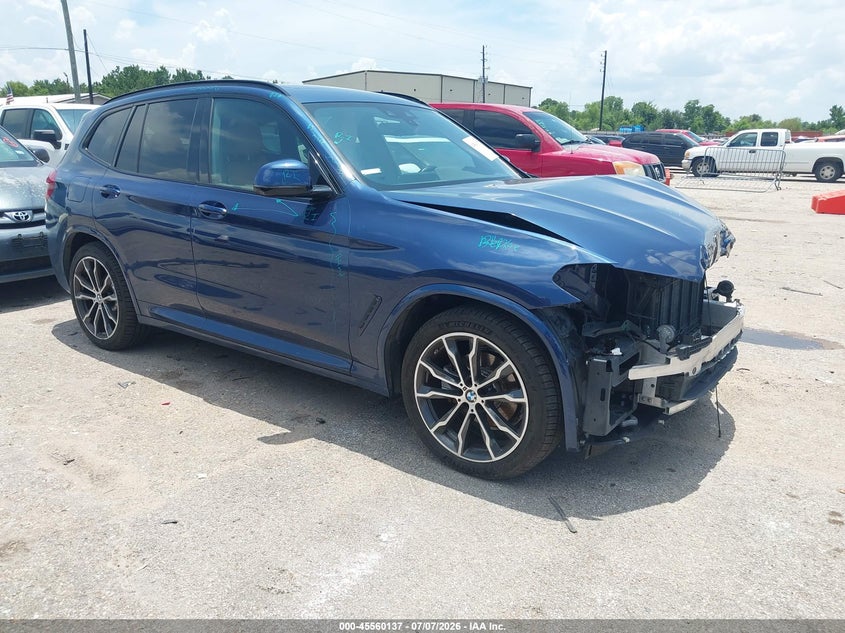 2021 BMW X3 VIN 5UXTY5C00M9H89123 — IAAI salvage auction photo
