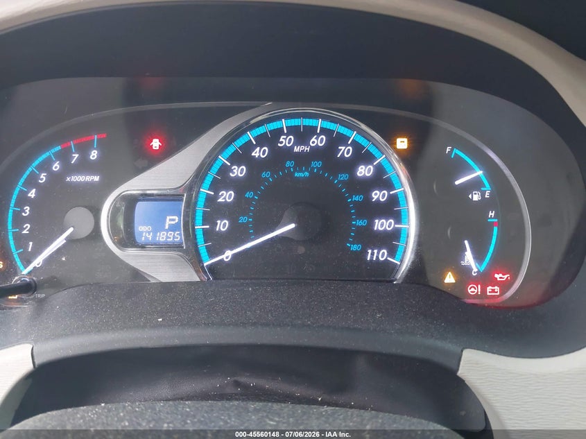 2011 Toyota Sienna VIN 5TDYK3DC4BS058275 IAAI salvage auction — NORMAL WEAR, Clear (Pennsylvania), sold $3,000 on 2026-07-24 (photo 7)