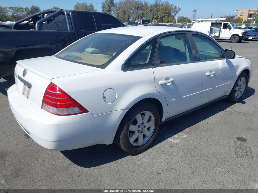2005 Mercury Montego VIN 1MEFM40175G615088 IAAI salvage auction — NORMAL WEAR, Clear - Dealer Only (California), sold $200 on 2026-07-30 (photo 4)