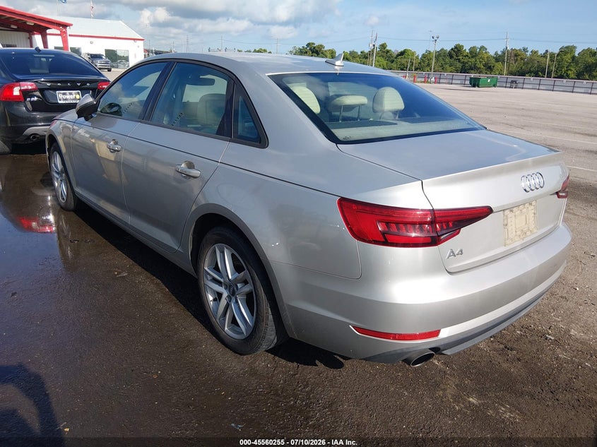 2017 Audi A4 VIN WAUGNAF40HN057147 IAAI salvage auction — WATER/FLOOD, Salvage Title, sold $2,500 on 2026-07-24 (photo 3)