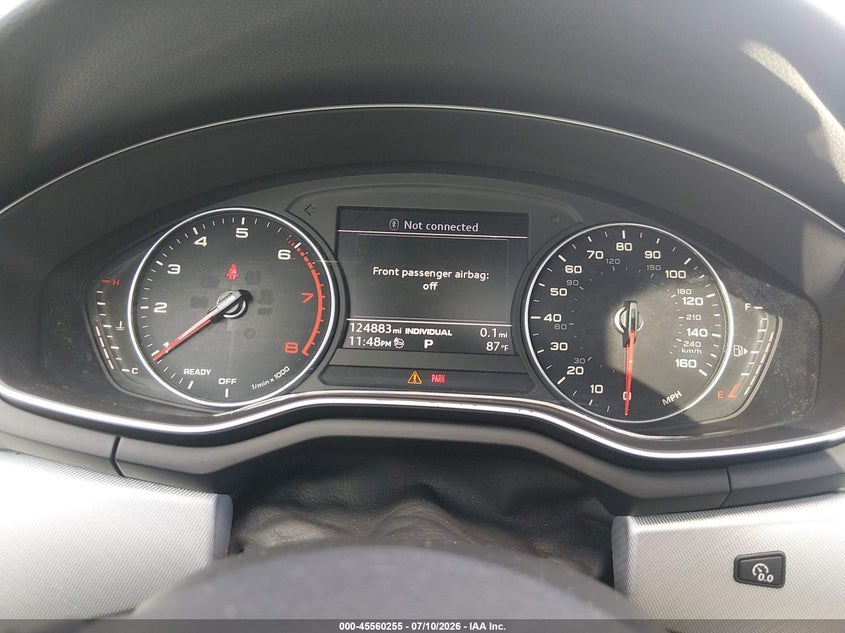 2017 Audi A4 VIN WAUGNAF40HN057147 IAAI salvage auction — WATER/FLOOD, Salvage Title, sold $2,500 on 2026-07-24 (photo 7)