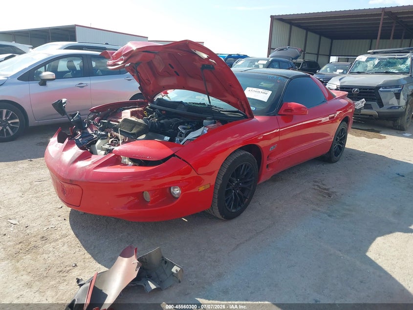 2001 Pontiac Firebird VIN 2G2FV22G512116851 IAAI salvage auction — FRONT END, Salvage (Texas), sold $1,500 on 2026-08-02 (photo 2)