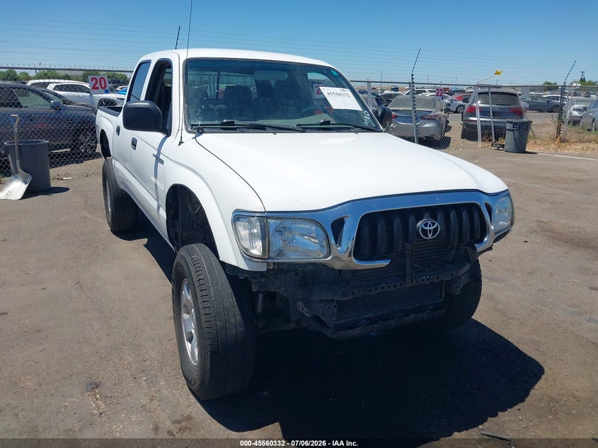 2002 Toyota Tacoma VIN 5TEHN72N92Z128410 IAAI salvage auction — FRONT END, Salvage (California), sold $3,500 on 2026-07-22 (photo 1)