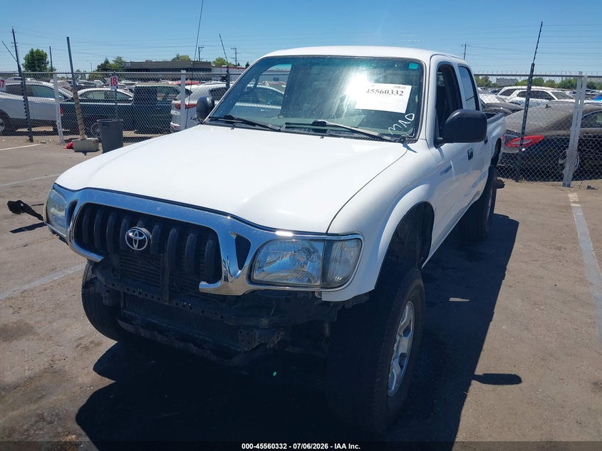 2002 Toyota Tacoma VIN 5TEHN72N92Z128410 IAAI salvage auction — FRONT END, Salvage (California), sold $3,500 on 2026-07-22 (photo 2)