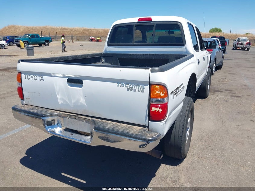 2002 Toyota Tacoma VIN 5TEHN72N92Z128410 IAAI salvage auction — FRONT END, Salvage (California), sold $3,500 on 2026-07-22 (photo 4)