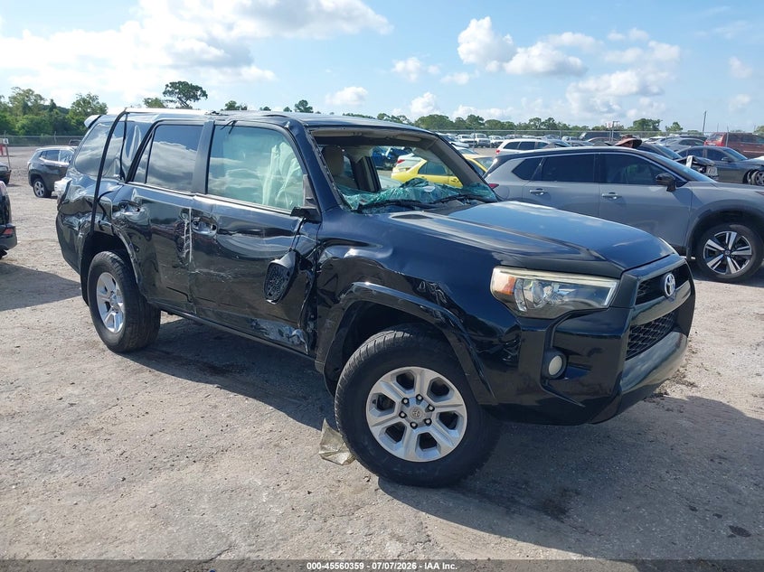 2015 Toyota 4runner VIN JTEZU5JR6F5088713 IAAI salvage auction — ROLLOVER, Rebuildable (Florida), sold $275 on 2026-07-23 (photo 1)