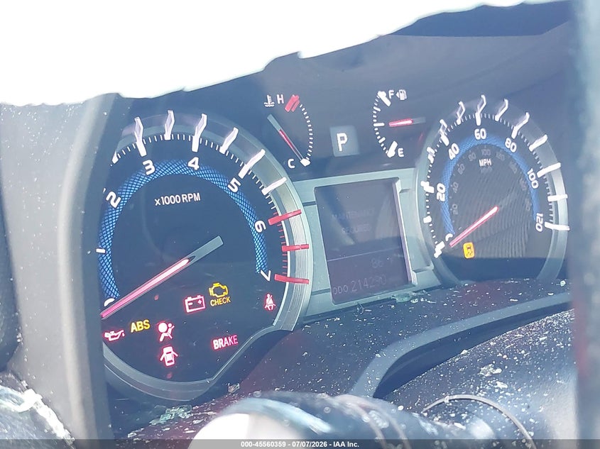 2015 Toyota 4runner VIN JTEZU5JR6F5088713 IAAI salvage auction — ROLLOVER, Rebuildable (Florida), sold $275 on 2026-07-23 (photo 7)