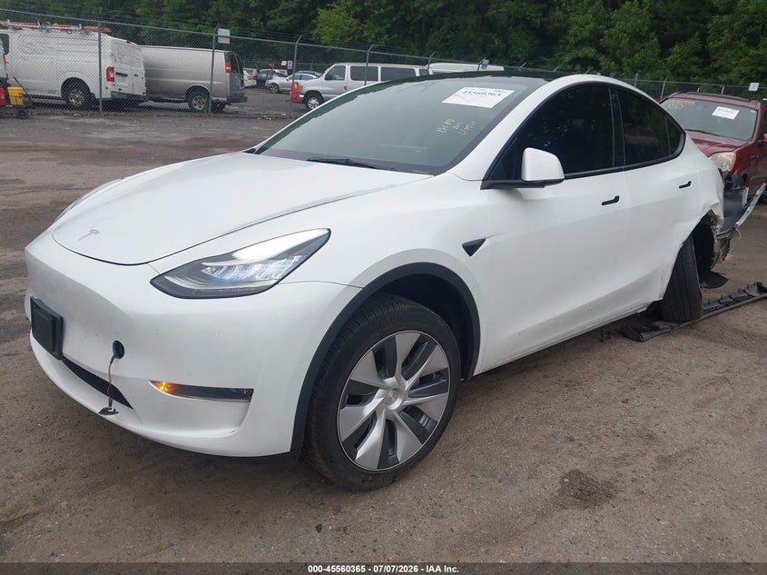 2023 Tesla Model y VIN 7SAYGDEEXPA063483 IAAI salvage auction — REAR END, Salvage - 75% Or Less (Maryland), sold $5,700 on 2026-07-29 (photo 2)