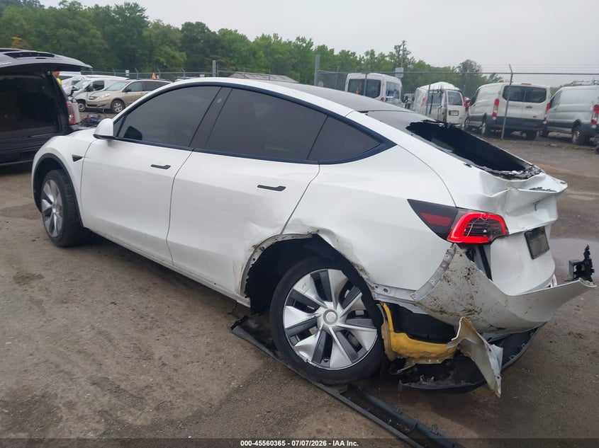 2023 Tesla Model y VIN 7SAYGDEEXPA063483 IAAI salvage auction — REAR END, Salvage - 75% Or Less (Maryland), sold $5,700 on 2026-07-29 (photo 3)