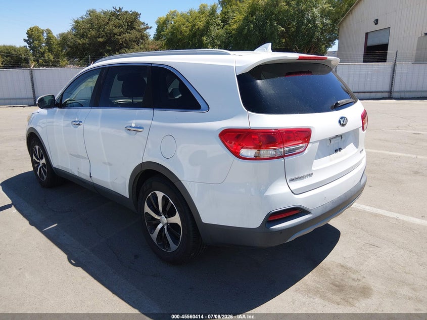 2016 Kia Sorento VIN 5XYPH4A52GG079815 IAAI salvage auction — NORMAL WEAR, Clear - Dealer Only (California), sold $1,050 on 2026-07-21 (photo 3)