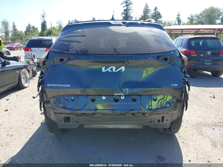 2023 Kia Sportage VIN 5XYK7CAF1PG069454 IAAI salvage auction — REAR END, Bill Of Sale (Washington), sold $9,550 on 2026-07-22 (photo 6)