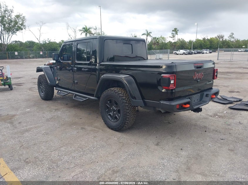 2021 Jeep Gladiator VIN 1C6JJTEGXML582242 IAAI salvage auction — FRONT END, Salvage Title, sold $12,850 on 2026-07-27 (photo 3)