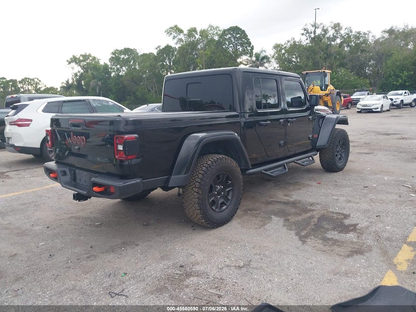 2021 Jeep Gladiator VIN 1C6JJTEGXML582242 IAAI salvage auction — FRONT END, Salvage Title, sold $12,850 on 2026-07-27 (photo 4)