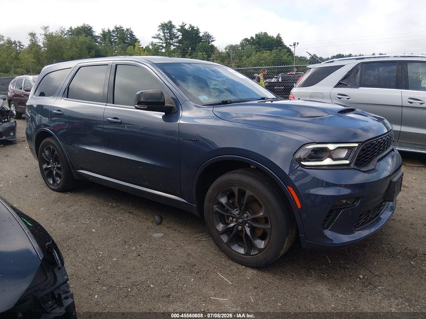 2021 Dodge Durango VIN 1C4SDJCT5MC848629 IAAI salvage auction — LEFT REAR, Wait Title, sold $18,400 on 2026-08-28 (photo 1)