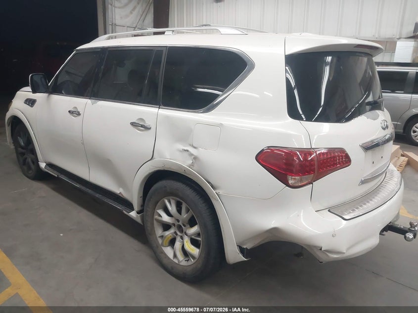 2012 Infiniti Qx56 VIN JN8AZ2NC9C9316770 IAAI salvage auction — LEFT SIDE, Salvage (Arizona), sold $1,500 on 2026-07-28 (photo 3)