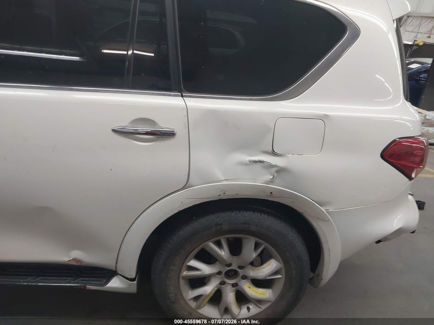 2012 Infiniti Qx56 VIN JN8AZ2NC9C9316770 IAAI salvage auction — LEFT SIDE, Salvage (Arizona), sold $1,500 on 2026-07-28 (photo 6)