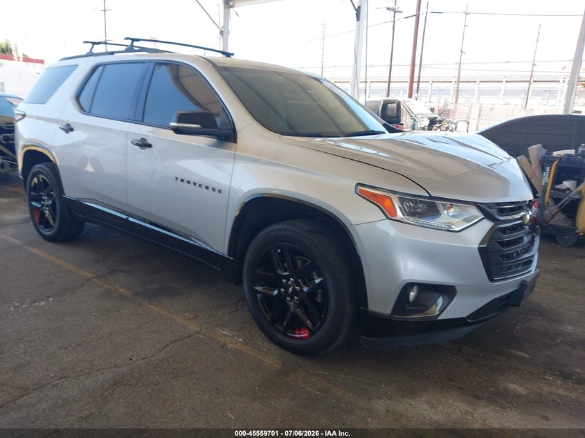 2021 Chevrolet Traverse VIN 1GNERKKW9MJ122775 IAAI salvage auction — FRONT END, Salvage (California), sold $5,800 on 2026-07-31 (photo 1)