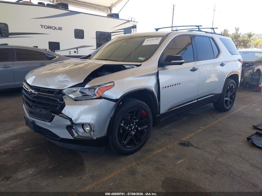 2021 Chevrolet Traverse VIN 1GNERKKW9MJ122775 IAAI salvage auction — FRONT END, Salvage (California), sold $5,800 on 2026-07-31 (photo 2)