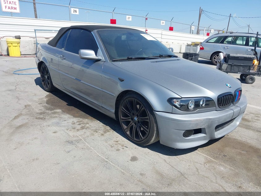 2004 BMW 3 series VIN WBABW33484PL31863 IAAI salvage auction — REAR END, Salvage (California), sold $475 on 2026-07-22 (photo 1)