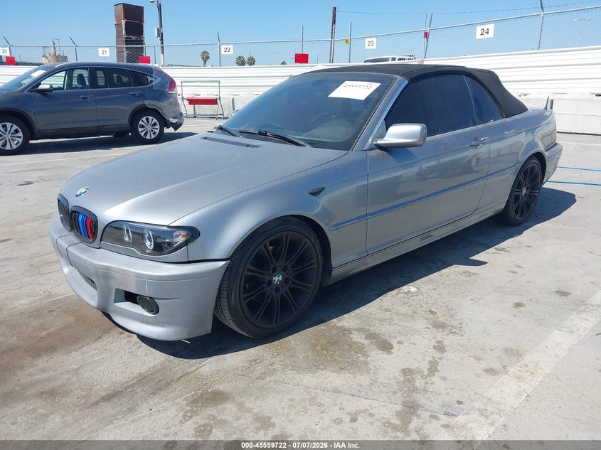 2004 BMW 3 series VIN WBABW33484PL31863 IAAI salvage auction — REAR END, Salvage (California), sold $475 on 2026-07-22 (photo 2)