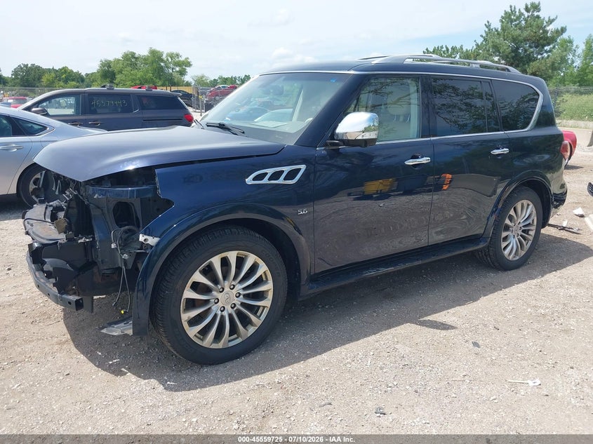 2015 Infiniti Qx80 VIN JN8AZ2NE4F9083094 IAAI salvage auction — FRONT END, Clear (Wisconsin), sold $4,475 on 2026-07-28 (photo 2)