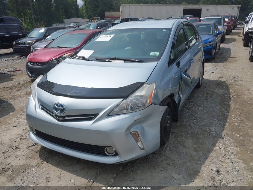 2013 Toyota Prius v VIN JTDZN3EU9D3188253 IAAI salvage auction — LEFT FRONT, Salvage (Georgia), sold $3,150 on 2026-08-02 (photo 2)