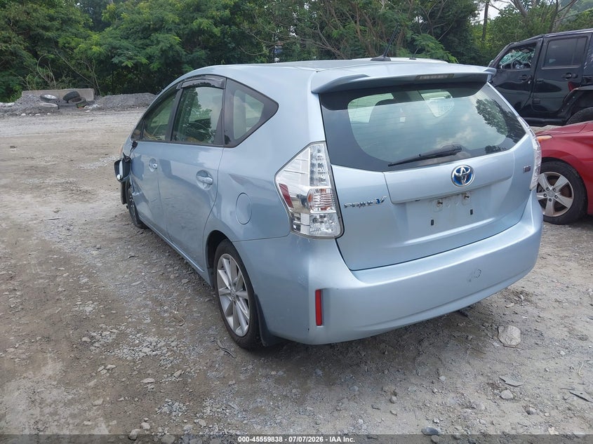 2013 Toyota Prius v VIN JTDZN3EU9D3188253 IAAI salvage auction — LEFT FRONT, Salvage (Georgia), sold $3,150 on 2026-08-02 (photo 3)