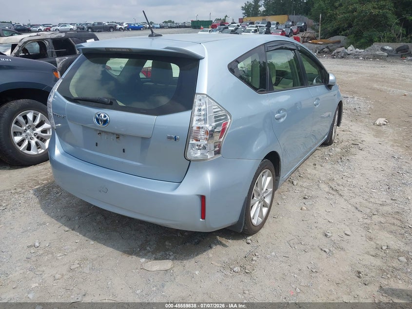 2013 Toyota Prius v VIN JTDZN3EU9D3188253 IAAI salvage auction — LEFT FRONT, Salvage (Georgia), sold $3,150 on 2026-08-02 (photo 4)