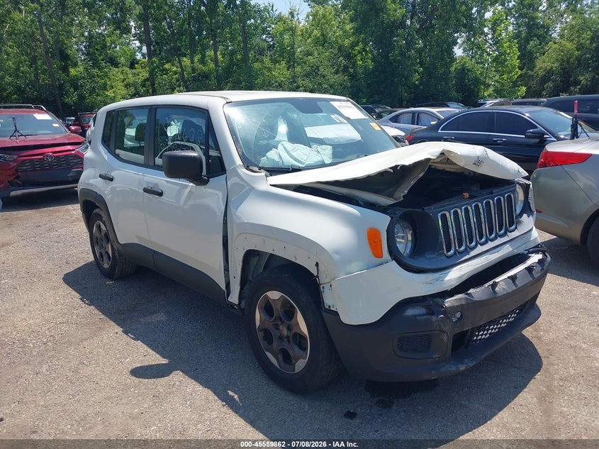 2015 Jeep Renegade VIN ZACCJAAT7FPC06427 IAAI salvage auction — FRONT END, Salvage (Ohio), sold $750 on 2026-08-18 (photo 1)