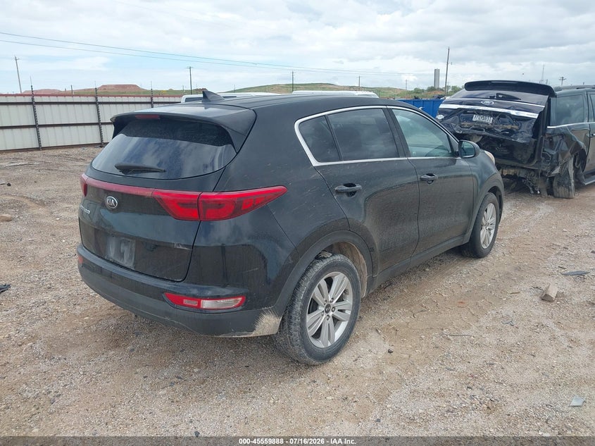 2018 Kia Sportage VIN KNDPM3ACXJ7485270 IAAI salvage auction — NORMAL WEAR, Original (Texas), sold $2,700 on 2026-07-30 (photo 4)