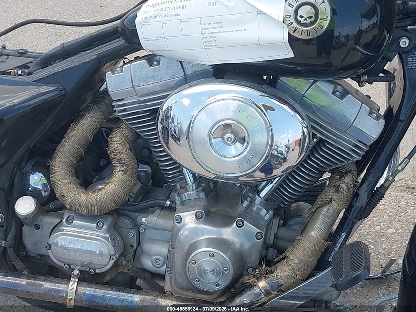 2002 Harley-davidson Flht VIN 1HD1DDV382Y601016 IAAI salvage auction — ALL OVER, Salvage (Texas), sold $675 on 2026-09-24 (photo 8)