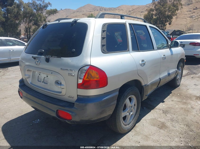 2003 Hyundai Santa fe VIN KM8SC73E63U537058 IAAI salvage auction — NORMAL WEAR, Clear - Dealer Only (California), sold $100 on 2026-07-21 (photo 4)