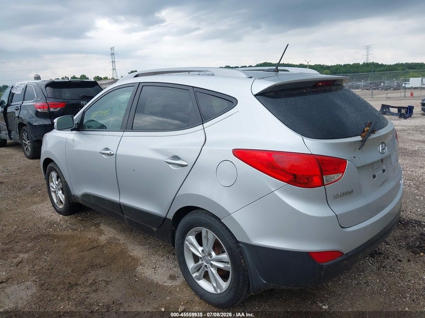 2012 Hyundai Tucson VIN KM8JUCAC6CU544191 IAAI salvage auction — NORMAL WEAR, Clear (Montana), sold $25 on 2026-07-28 (photo 3)