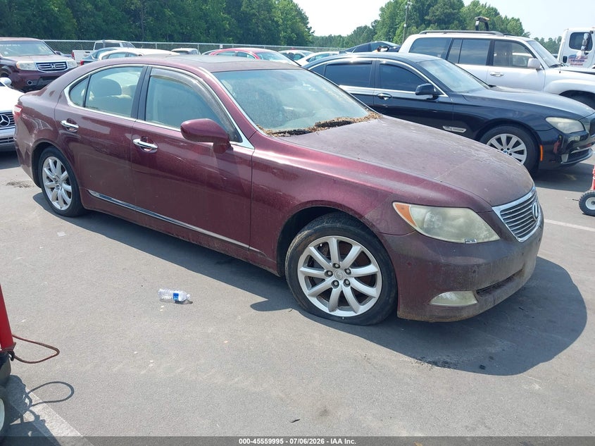 2008 Lexus Ls 460 VIN JTHBL46F385078336 IAAI salvage auction — NORMAL WEAR, Clear (North Carolina), sold $850 on 2026-07-22 (photo 1)