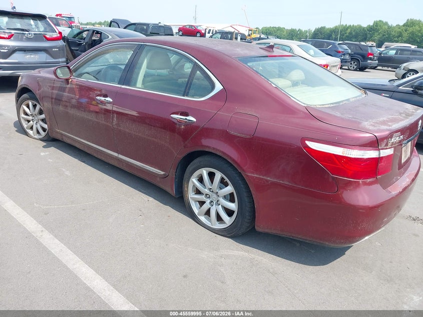 2008 Lexus Ls 460 VIN JTHBL46F385078336 IAAI salvage auction — NORMAL WEAR, Clear (North Carolina), sold $850 on 2026-07-22 (photo 3)