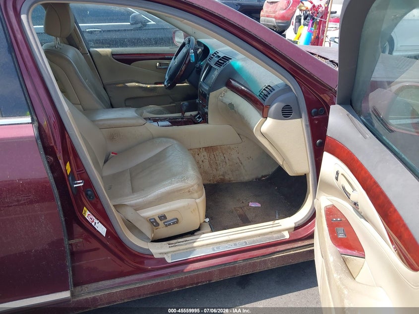 2008 Lexus Ls 460 VIN JTHBL46F385078336 IAAI salvage auction — NORMAL WEAR, Clear (North Carolina), sold $850 on 2026-07-22 (photo 5)