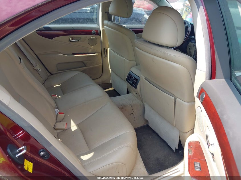 2008 Lexus Ls 460 VIN JTHBL46F385078336 IAAI salvage auction — NORMAL WEAR, Clear (North Carolina), sold $850 on 2026-07-22 (photo 8)