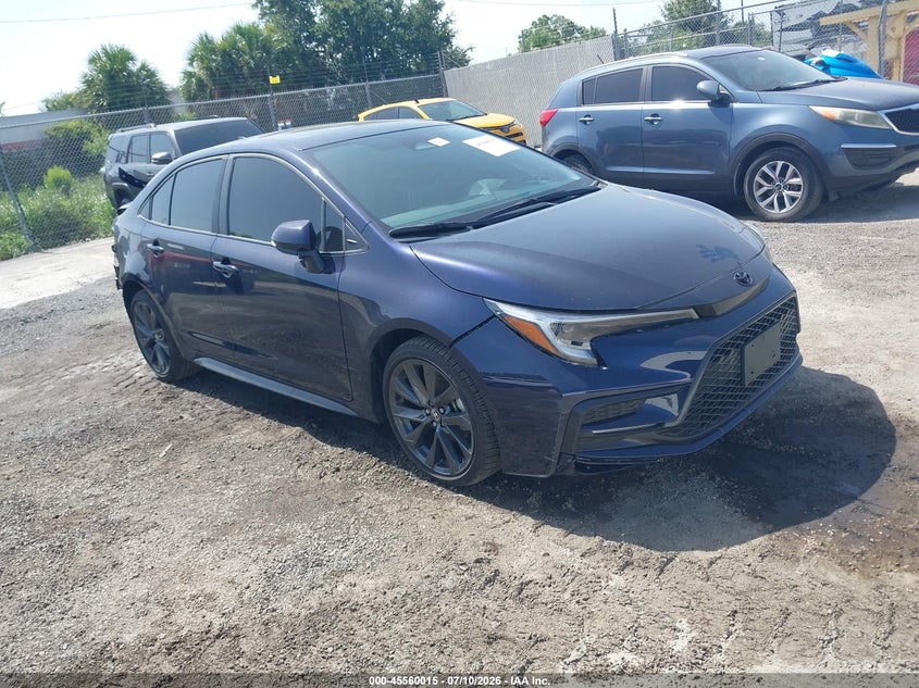 2025 Toyota Corolla VIN 5YFT4MCE9SP250605 IAAI salvage auction — REAR END, Salvage Title, sold $9,600 on 2026-07-22 (photo 1)