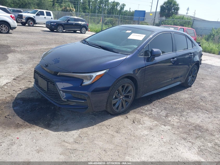 2025 Toyota Corolla VIN 5YFT4MCE9SP250605 IAAI salvage auction — REAR END, Salvage Title, sold $9,600 on 2026-07-22 (photo 2)