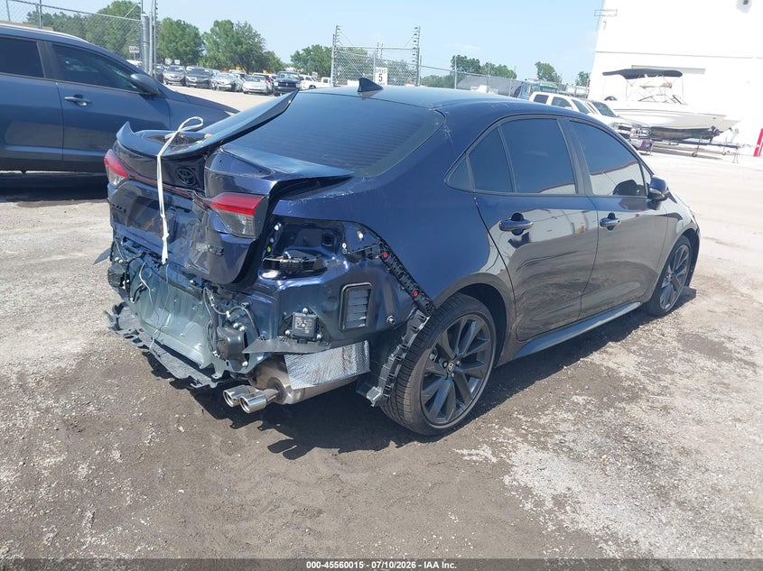 2025 Toyota Corolla VIN 5YFT4MCE9SP250605 IAAI salvage auction — REAR END, Salvage Title, sold $9,600 on 2026-07-22 (photo 4)