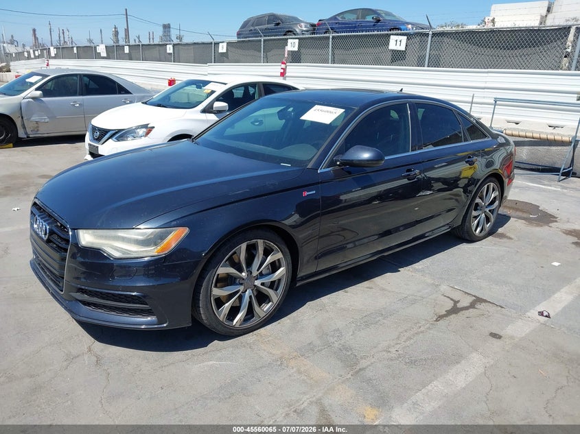 2012 Audi A6 VIN WAUHGAFC0CN166688 IAAI salvage auction — NORMAL WEAR, Clear - Dealer Only (California), sold $1,800 on 2026-07-29 (photo 2)