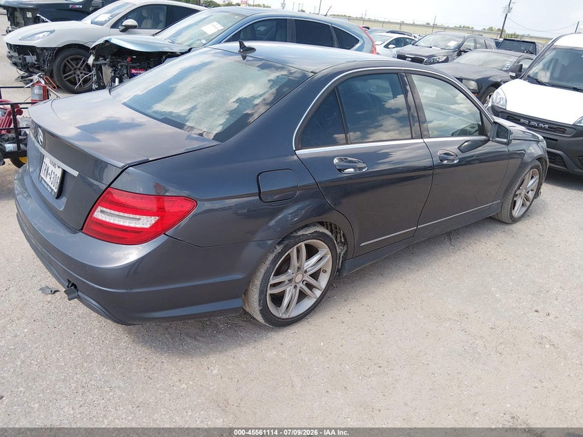 2014 Mercedes-benz C-klasse VIN WDDGF4HB3ER305737 IAAI salvage auction — LEFT FRONT, Original (Texas), sold $25 on 2026-07-22 (photo 4)
