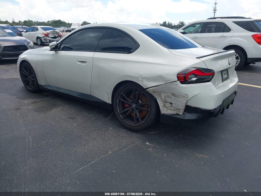 2024 BMW 2er VIN 3MW23CM09R8E38656 IAAI salvage auction — LEFT REAR, Wait Title, sold $16,800 on 2026-09-11 (photo 3)