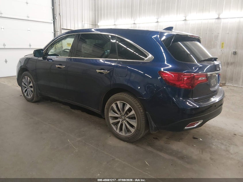 2015 Acura Mdx VIN 5FRYD4H45FB007833 IAAI salvage auction — FRONT END, Salvage (Minnesota), sold $3,800 on 2026-08-31 (photo 3)