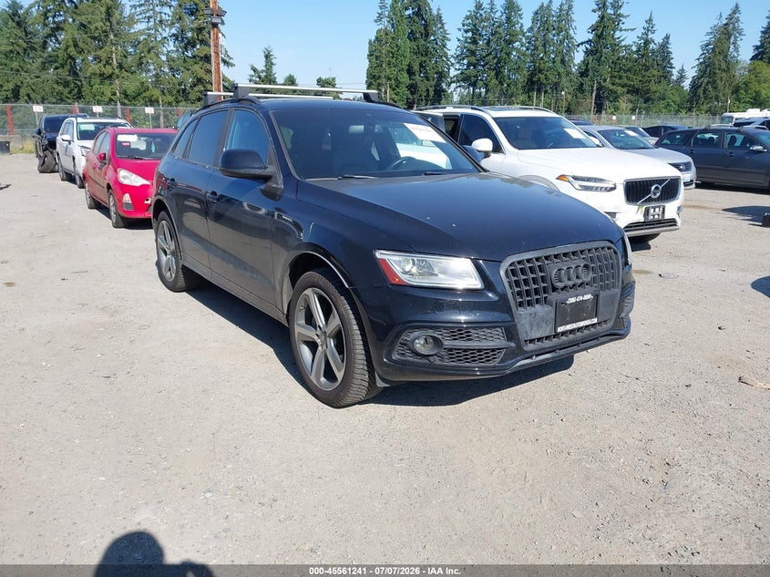 2013 Audi Q5 VIN WA1WGAFP7DA062411 IAAI salvage auction — FRONT & REAR, Bill Of Sale (Washington), sold $1,450 on 2026-07-29 (photo 1)