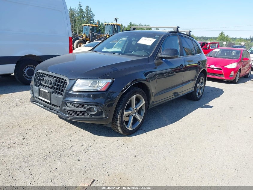 2013 Audi Q5 VIN WA1WGAFP7DA062411 IAAI salvage auction — FRONT & REAR, Bill Of Sale (Washington), sold $1,450 on 2026-07-29 (photo 2)