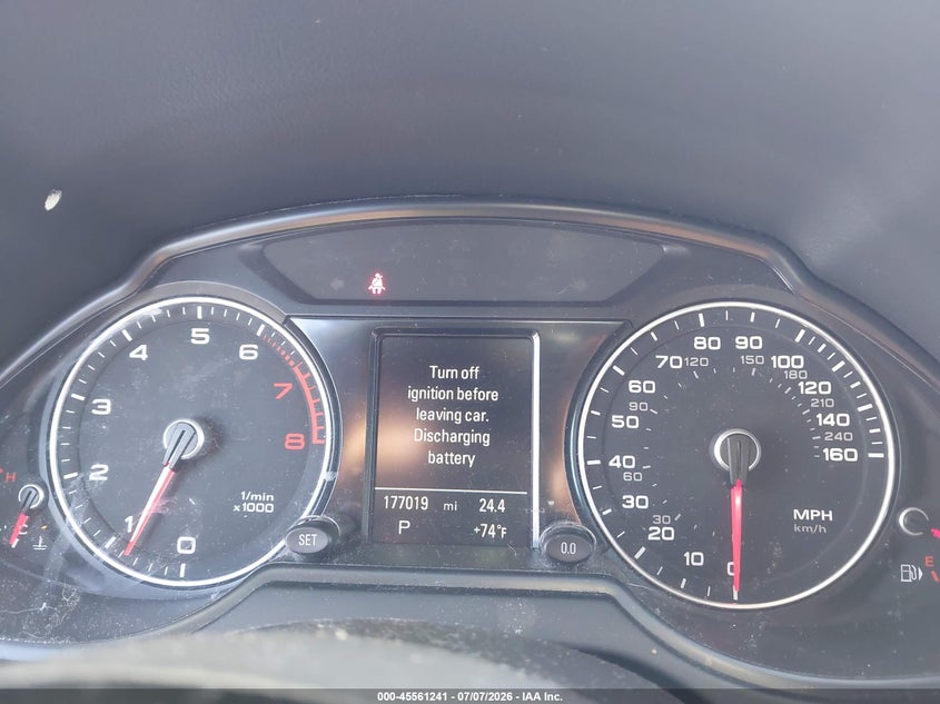 2013 Audi Q5 VIN WA1WGAFP7DA062411 IAAI salvage auction — FRONT & REAR, Bill Of Sale (Washington), sold $1,450 on 2026-07-29 (photo 7)