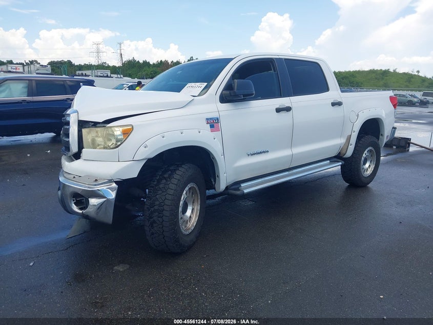 2010 Toyota Tundra VIN 5TFEY5F18AX085657 IAAI salvage auction — FRONT & REAR, Rebuildable (Florida), sold $3,100 on 2026-07-27 (photo 2)