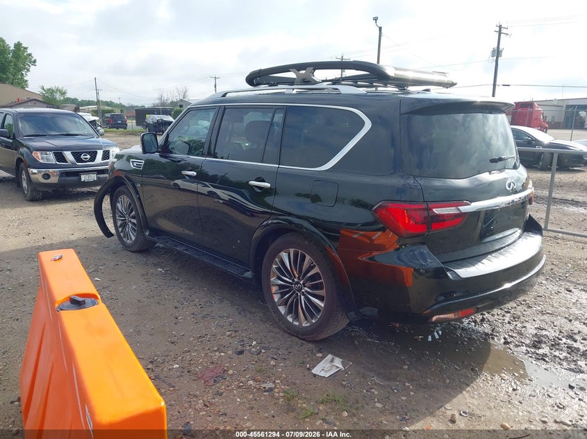 2019 Infiniti Qx80 VIN JN8AZ2NC5K9460556 IAAI salvage auction — FRONT END, Clear (Wisconsin), sold $7,150 on 2026-07-30 (photo 3)