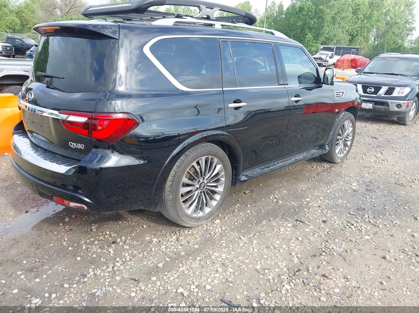 2019 Infiniti Qx80 VIN JN8AZ2NC5K9460556 IAAI salvage auction — FRONT END, Clear (Wisconsin), sold $7,150 on 2026-07-30 (photo 4)